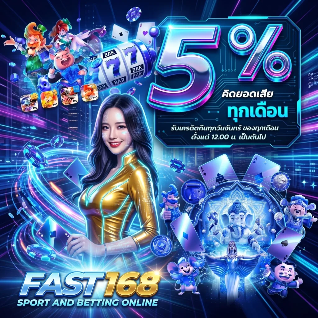 รวมโปรโมชั่น FAST168 สล็อตเว็บตรง แจกโบนัสไม่อั้น ฝาก-ถอน ไม่มีขั้นต่ำ 2026